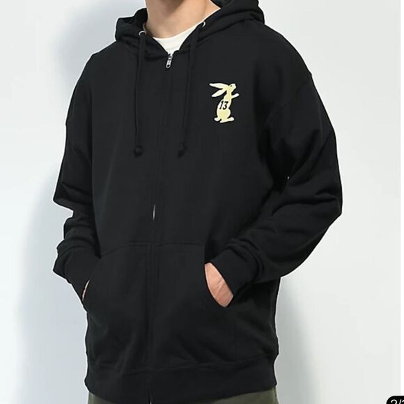 ZUMIEZ - Empyre Lucky Day Black Zip Hoodie - Picture 2 of 3